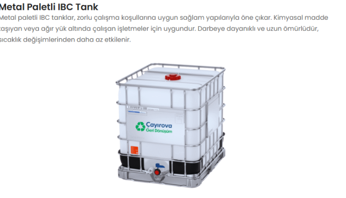 IBC Tank Nedir? Kullanım Alanları ve Avantajları